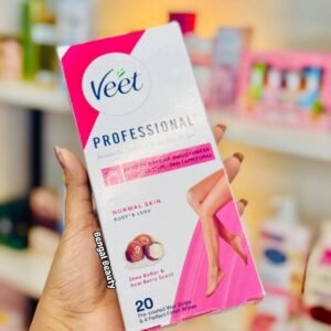 Veet Professional Dry Skin Hair Removal Wax Strips 20 Strips for Body & Legs