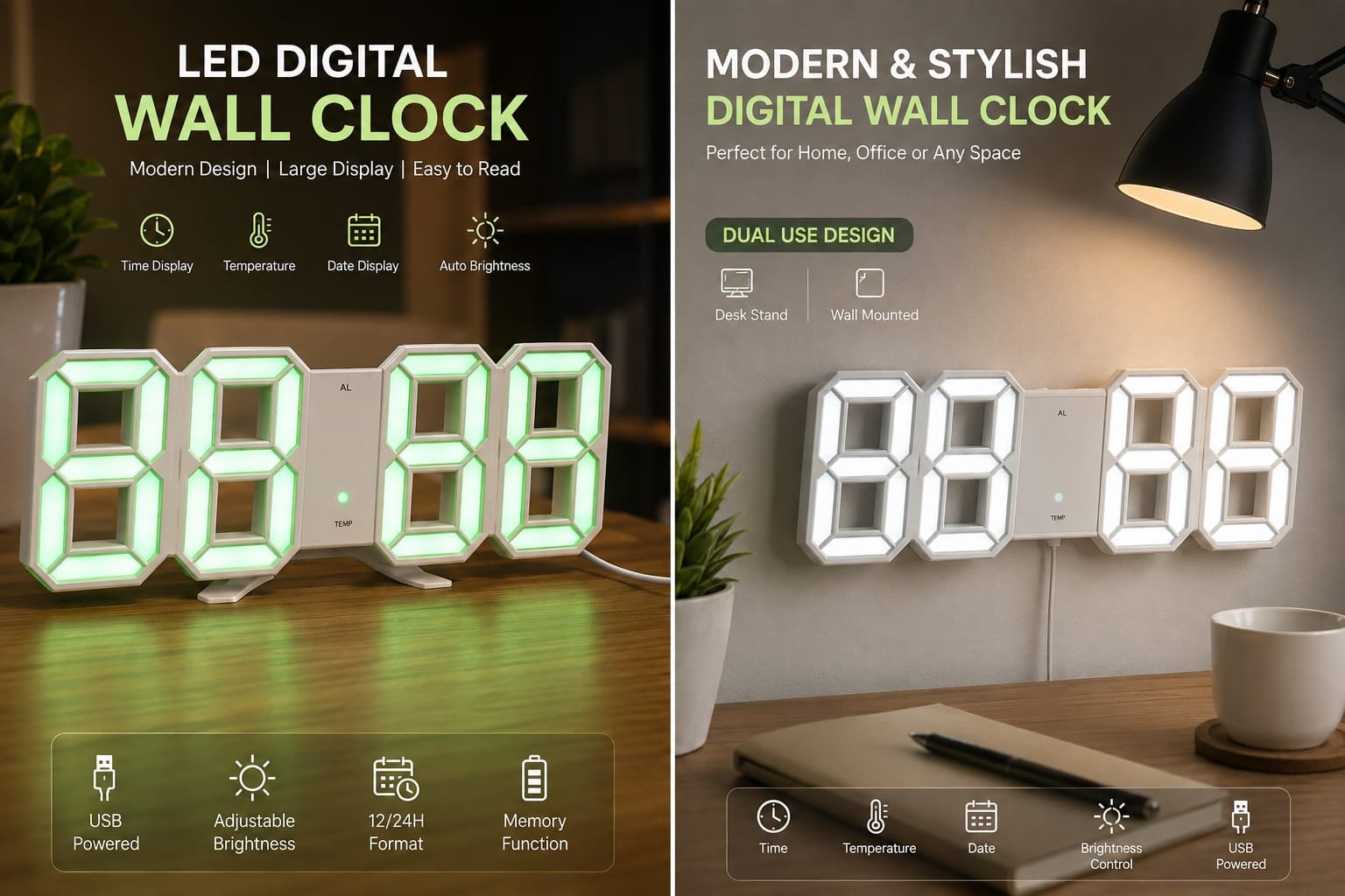 LED Digital Smart Clock